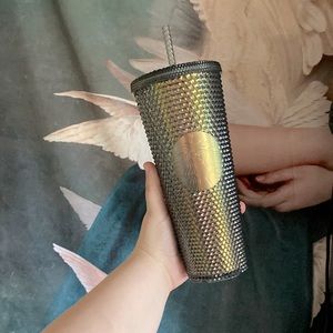 Starbucks black unicorn studded cup